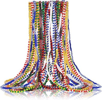 Siifert 11 Pcs Santeria Bead Necklace Set Eleke Collar 39.37 Inch, multicolor 