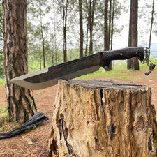 Custom Handmade Carbon Steel Blade Survival Bowie Knife | Hunting Knife Camping