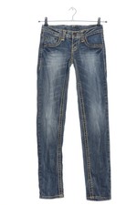 BISOU D’EVE Slim Jeans Damen Jeans Gr. DE 34 blau Casual-Look
