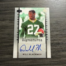Will Blackmon 2006 Upper Deck Rookie Debut Signatures RC Auto Card #206. rookie card picture
