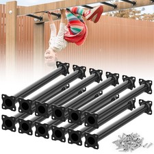 16.5 Inch Monkey Bars Kit Playground Ladder Rungs for Backyard Indoor Outdoor...