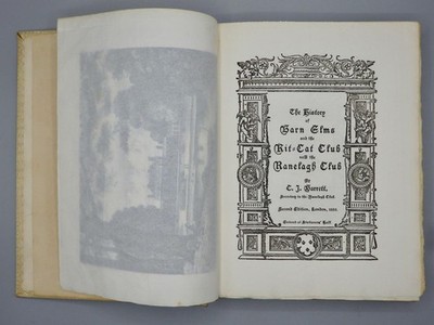 RARE 1889 THE HISTORY of BARN ELMS and The KIT-CAT CLUB Now The RANELAGH Barrett