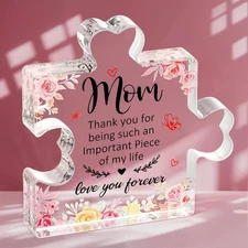 Emibele Gifts for Mom, Mom Birthday Gifts, Decorative Engraved For Mother 