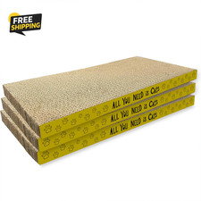 3 Pack Cardboard Cat Scratcher Pads Cat Scratching Board for Indoor Cats