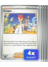Crispin 133/142 Uncommon Stellar Crown Pokemon NM Playset of 4