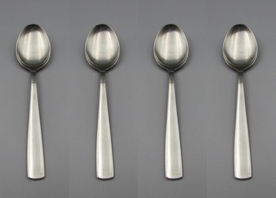 Gense Sweden Stainless  Flatware FACETTE Teaspoons - Set of Four *