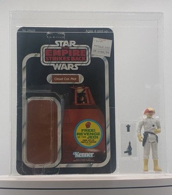 1981 Kenner Star Wars ESB Cloud Car Pilot Loose with Cardback Vintage CAS 80+