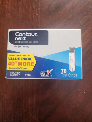 Contour Next 7278 Blood Glucose Test Strips - 70 strips Exp 04/2026+ - Picture 1 of 5