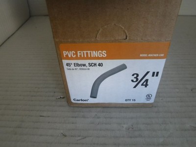 (Box Of 15) Carlon Rigid Nonmetallic Conduit  3/4'' 45 Degree