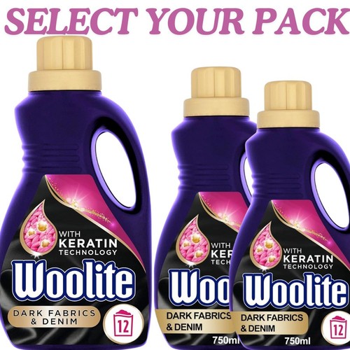 Woolite Liquid Laundry Detergent 750ml For Dark Fabrics & Denim Revives Colours - Picture 5 of 18