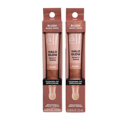 2 PACK e.l.f. Halo Glow Blush Beauty Wand - Magic Hour - 0.33 fl oz
