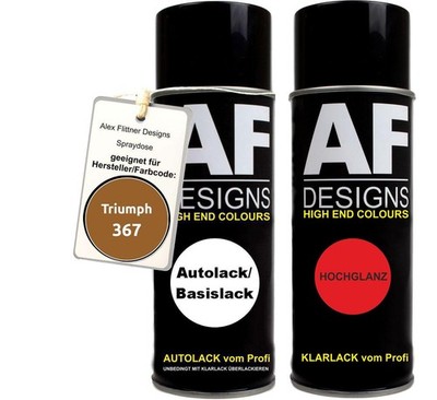 Spraydose für Triumph 367 Mace Basislack Klarlack Sprühdose 400ml