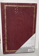 MBI 300 Pocket Photo Album Holds 300 4x6 Photos Acid Free Archival Burgundy New