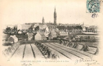 Saint-Pol-de-Leon Vue Generale prise de la Gare