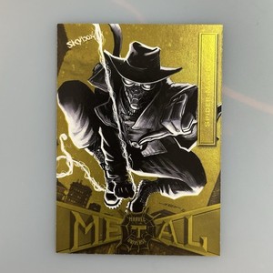 Spider-man Noir 2021 Upper Deck Marvel Metal Universe Spider-Man Yellow FX #85