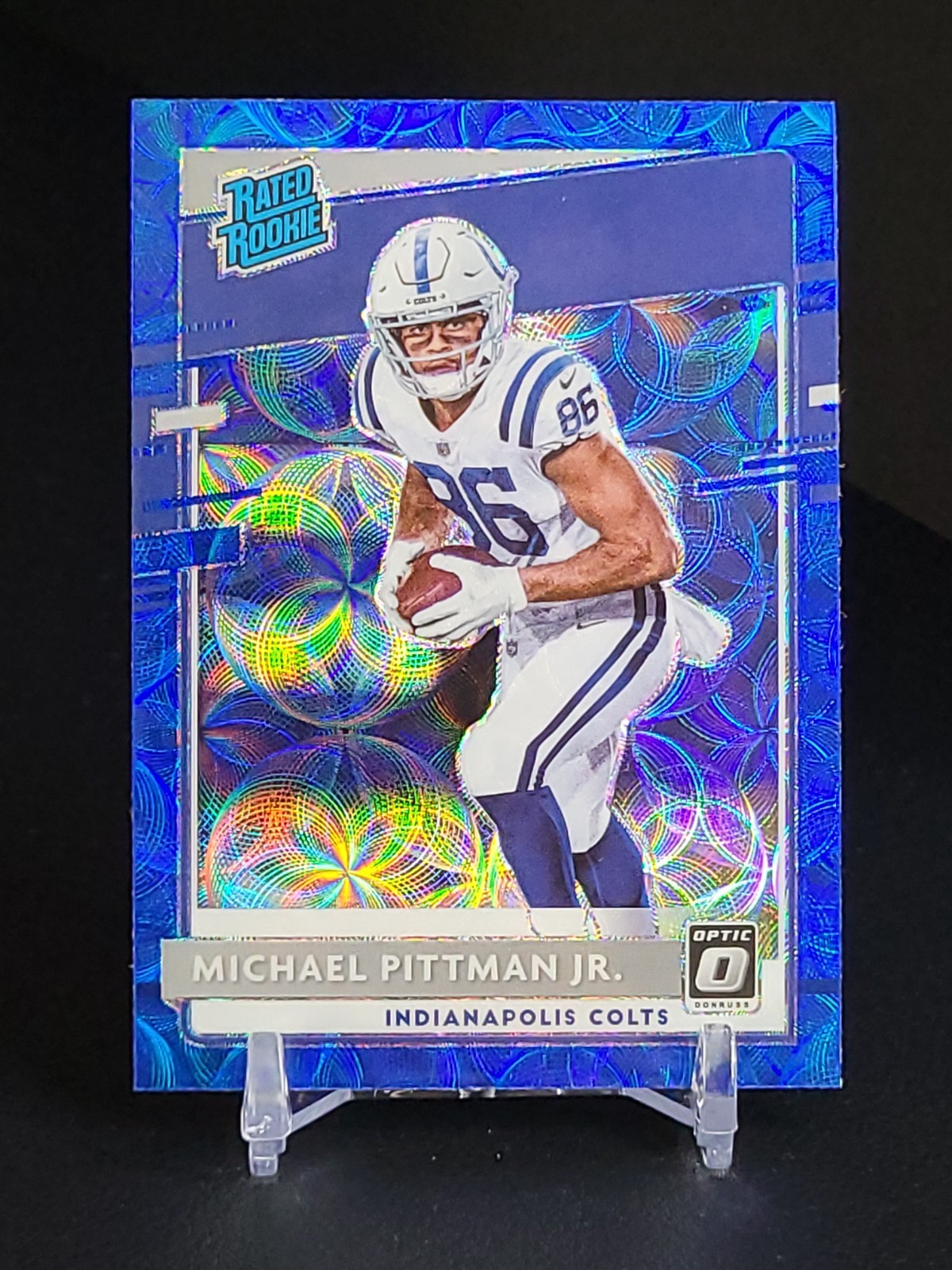 Michael Pittman Jr. - 2020 Donruss Optic Rated Rookies #172 RC Blue Scope Prizm