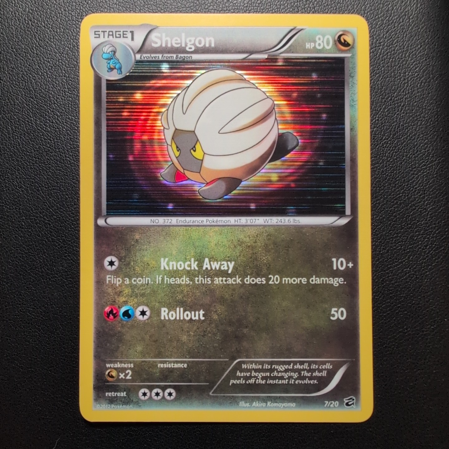 Shelgon 7/20 Dragon Vault Holo Rare Pokemon Card TCG LP
