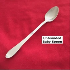 Unbranded Infant Baby Spoon Plain 5 3/4" Stainless Steel Flatware