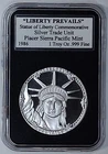 1 oz Silver Round/Medal - 1986 Liberty Prevails Silver Trade Unit   *RARE*