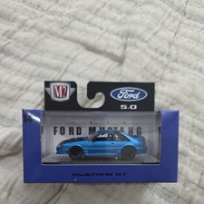 M2 Machines 1987 Ford Mustang Gt S131 Target Exc Foxbody Hatchback 5.0 Blue