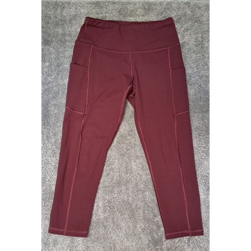 Luga Pants Womens Sz Small Yoga Capris Leggings Pockets Workout Athletic Stretch - Picture 2 of 11