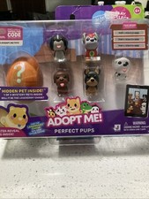 Adopt Me Perfect Pups Mini Figure Set With Golden Legendary Pet - 6pk Toy Rare