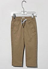 Crewcuts Active Boys Pants 3 Beige Pockets Drawstring Elastic Waist NWOT