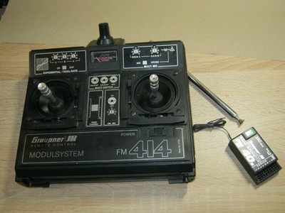 Graupner Sender  414 Modulsystem 40 Mhz  ausbaubar mit C 16 und Quarzpaar