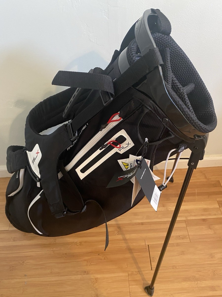 Ralph Lauren RLX Stand Golf Bag Black White Red Ryder Cup
