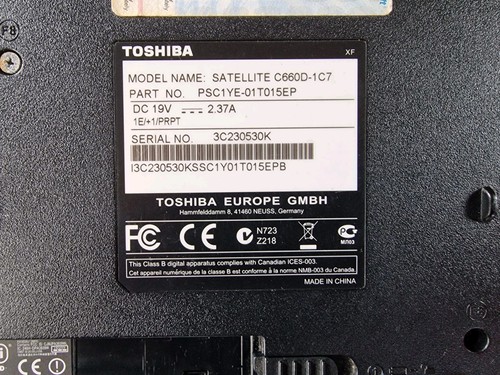 Toshiba Satellite C660D-1C7 Laptop AMD E-300 1.3GHz 15.6" For Parts Read Descrip - Picture 14 of 14