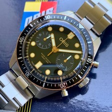 ORIS Divers Sixty Five Chronograph 43mm Automatic Steel / Bronze - Worn Twice