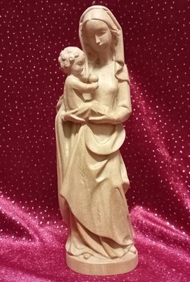 Madonna mit Kind ''Berchtesgadener'' , h=20 cm, Ahorn, natur, gewachst