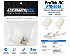 ProTek RC PTK-5048 Tamiya Connector Set Unassembled 1 Male 1 Female RC Plug