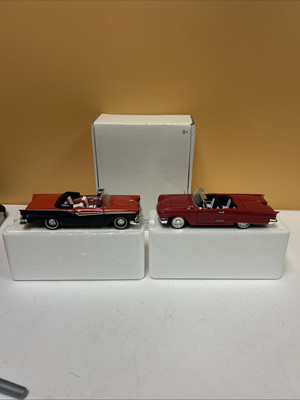 (2) National Motor Museum  1957 Ford Fairlane, 1958 Ford Thunderbird Die Cast