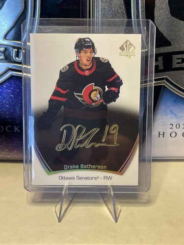 Drake Batherson [Mystery Black Autograph] #9 2022 SP Authentic 2021 Update card