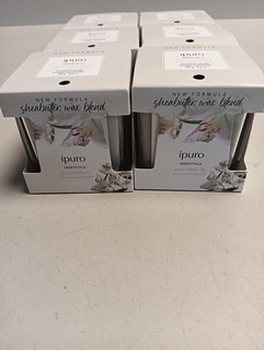 6er Pack ipuro Essentials Duftkerze WHITE LILY 125 g Duftkerze im Glas blumig