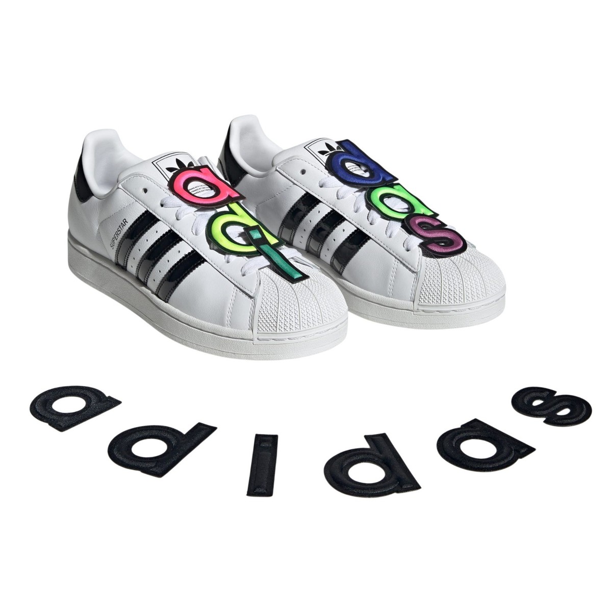 Men's Adidas Originals White X Jeremy Scott Superstar II Sneakers
