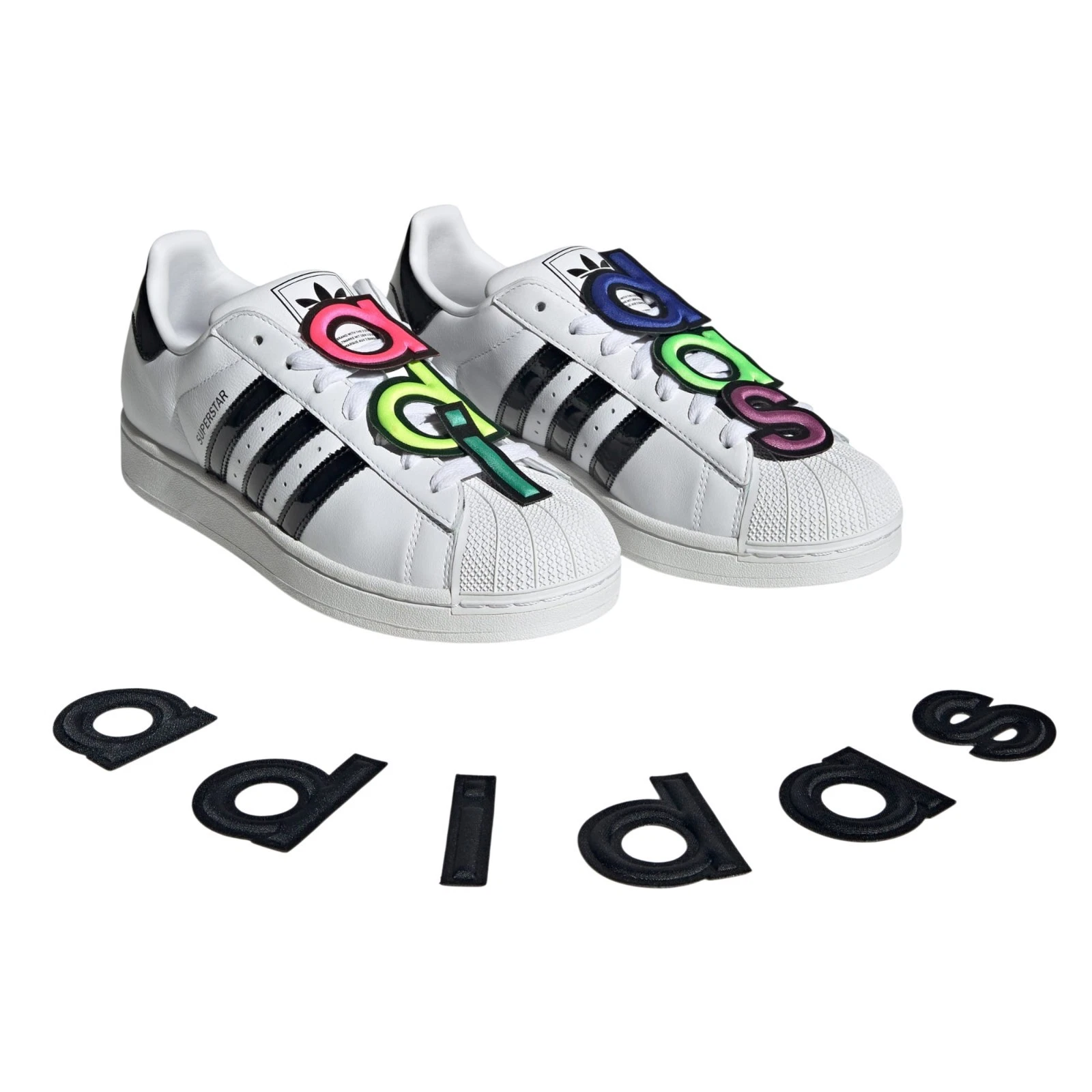 Men's Adidas Originals White X Jeremy Scott Superstar II Sneakers JR3584 New