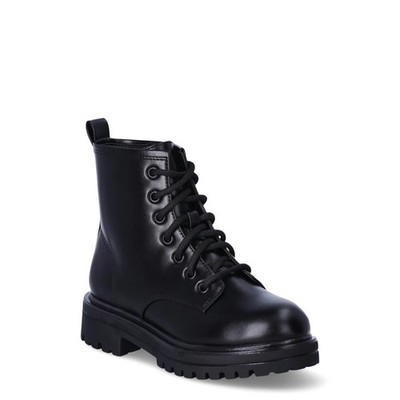 90s 00s “ girl” black N-2B y2k 2way NEW 90s Y2K Style Combat Boot Side Zip Lace Up Black Youth Big