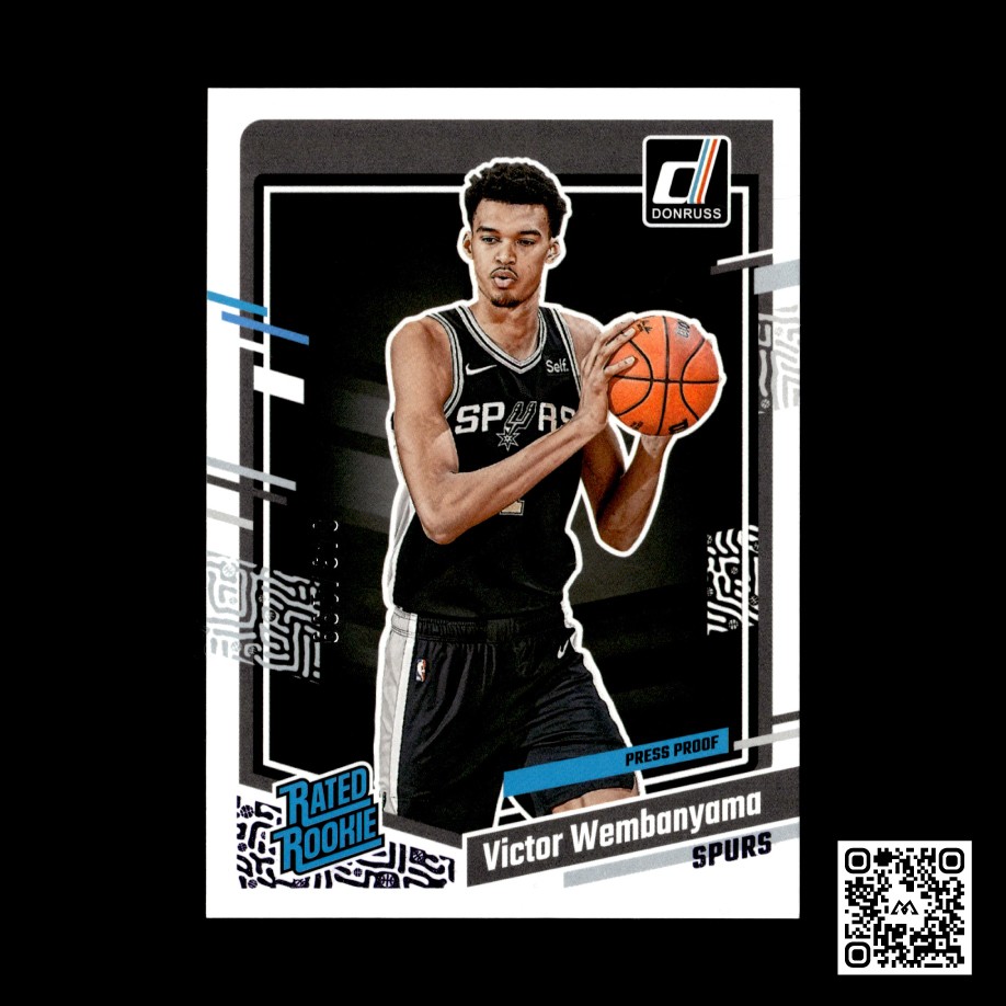 2023-24 Donruss #220 Victor Wembanyama Purple Press Proof #/199