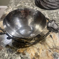 Michael Aram  Black Orchid Nut Dish Bowl-Signed