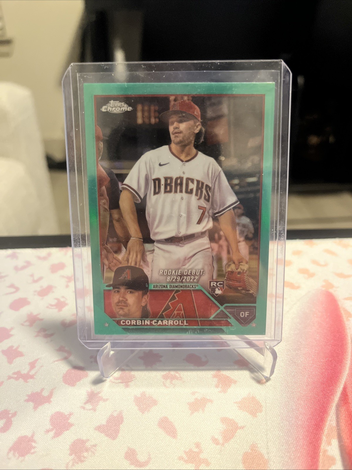 2023 Corbin Carroll Topps Chrome Update Rookie Debut Aqua Teal /199 #USC220 RC