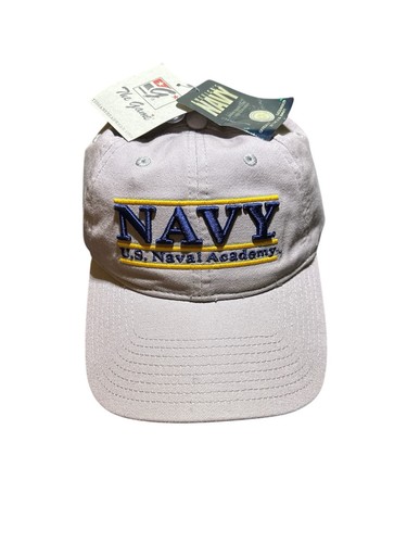 United States Naval Academy Hat NAVY Midshipman Three Bar Snap Back The Game Y2K - Picture 1 of 3