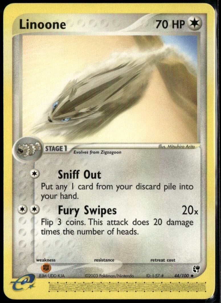 Linoone - ex Sandstorm Uncommon 44/100 2003 NM Pokemon
