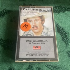 Hank Williams Jr. 14 Greatest Hits Cassette Tape 1976 PolyGram Records