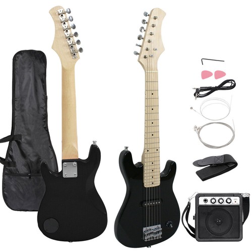 3 Colors Kids Beginner Guitar With Amp Case Electric Guitar Accessories Pack 30" - Bild 5 von 37