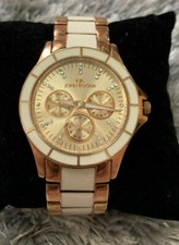 Debenham's - RJR.JOHN ROCHA Designer ladies Gold crystal bezel watch