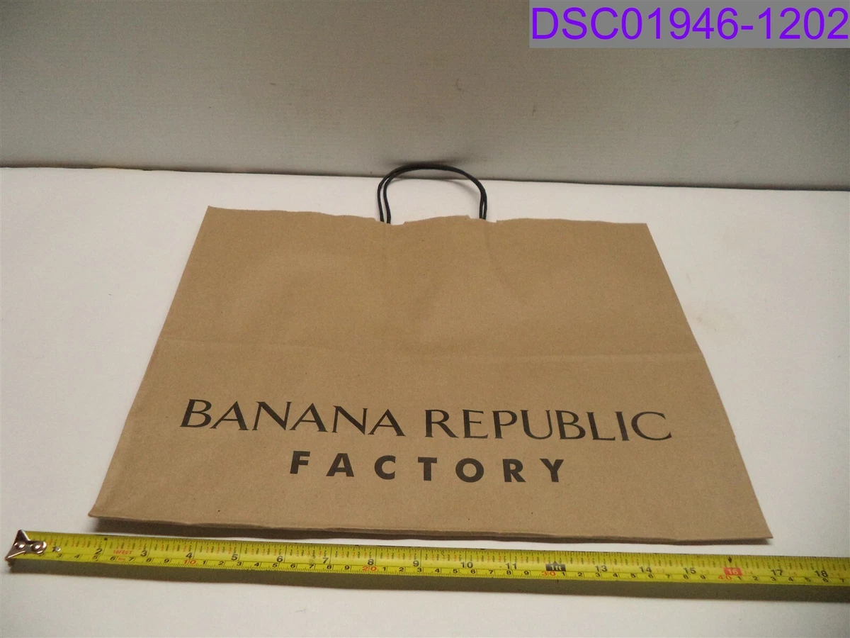 Qty u003d 300: Banana Republic Factory Handled Kraft Shopper Bags 12-1/4 x 16  6 | eBay