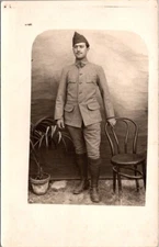 *58193 postcard military photo portrait card