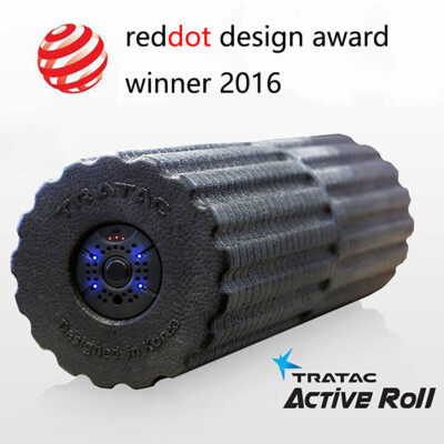 vibrating massage roll VEVOR Vibrating Foam Roller, 4-Speed Electric Massage Roller, 16